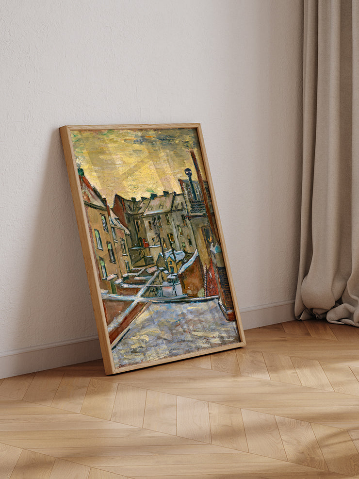 Van Gogh Houses Seen from the Back - Art Print  Poster