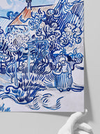 Van Gogh Old Vineyard with Peasant Woman - Art Print