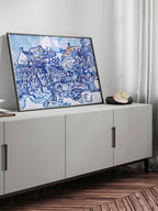 Van Gogh Old Vineyard with Peasant Woman - Art Print