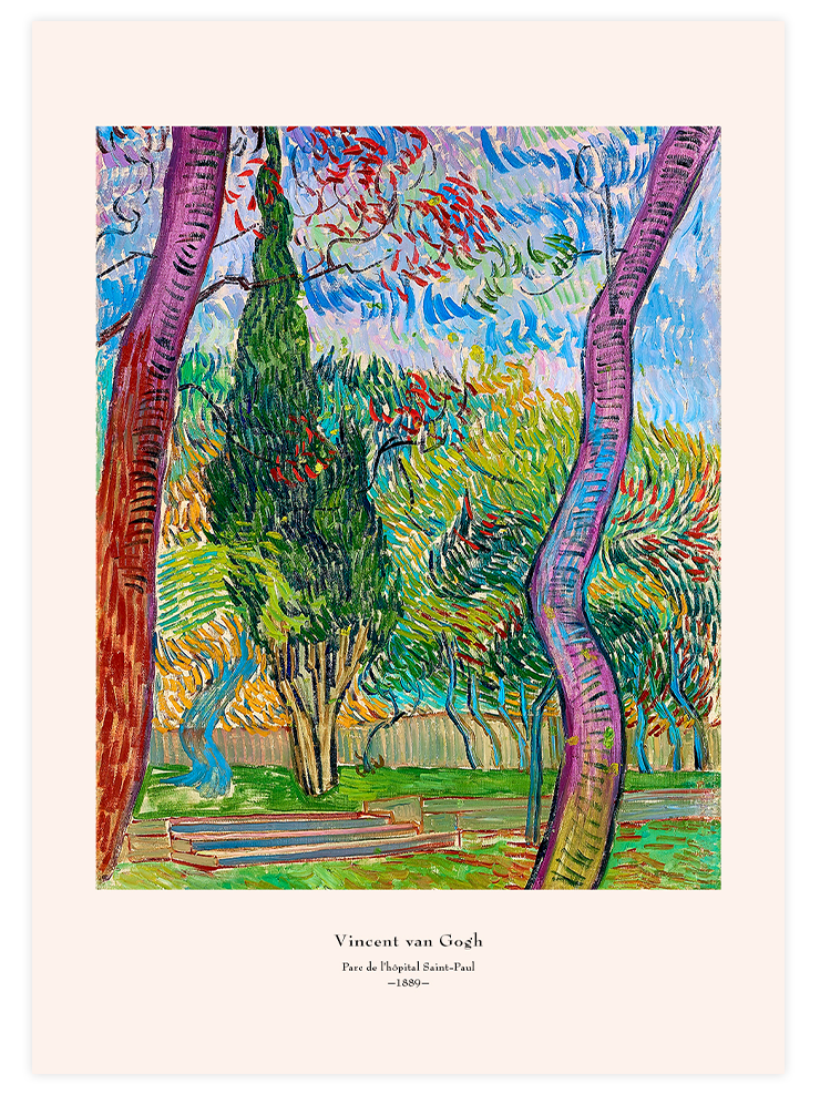 Van Gogh Parc de l'hôpital Saint-Paul - Art Print Ürün ana görseli