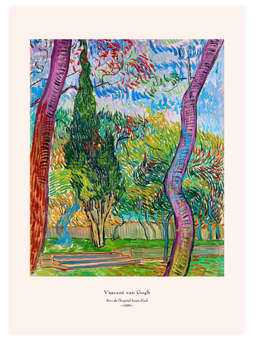 Van Gogh Parc de l'hôpital Saint-Paul - Art Print