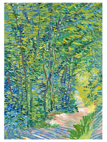 Van Gogh Path in the Woods - Art Print
