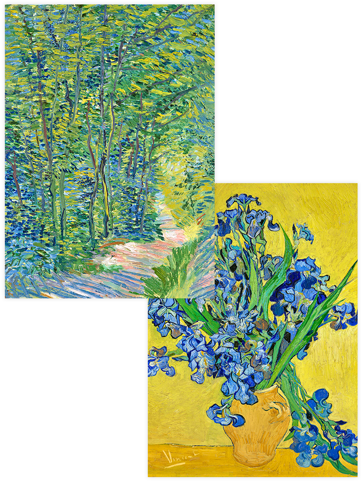 Van Gogh Path in the Woods - Poster Seti Duo Ürün ana görseli