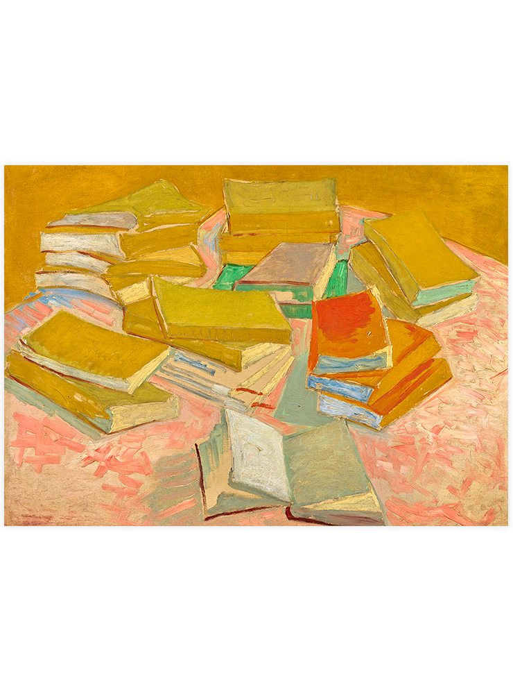 Van Gogh Piles of French Novels - Art Print