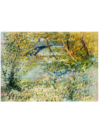Van Gogh River Bank at Springtime - Art Print