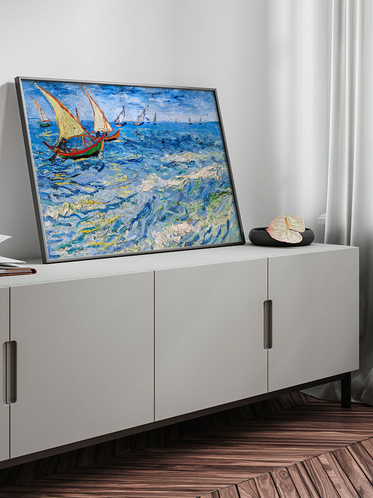 Van Gogh Saintes-Maries'de Deniz Manzarası | Sanat Posteri