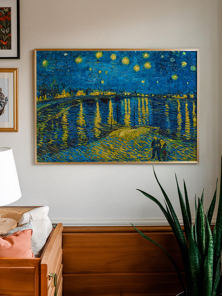Van Gogh Starry Night Over the Rhone - Art Print Ürün ikincil görseli
