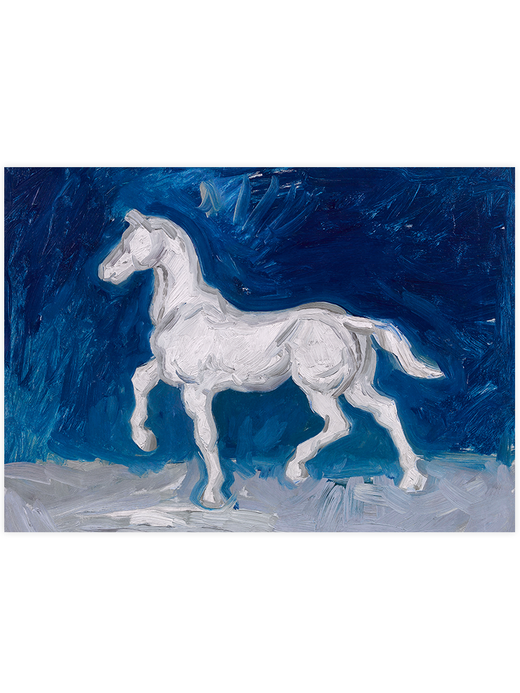 Van Gogh Statuette of a Horse - Art Print