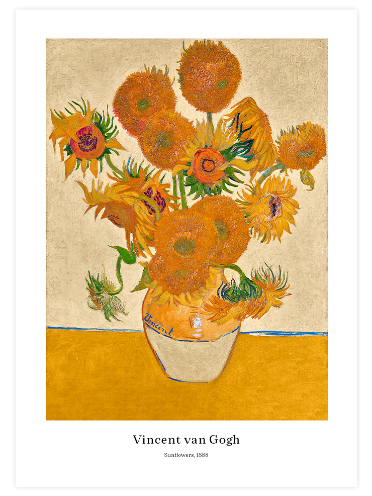 Van Gogh Sunflowers (Ayçiçekleri) N2 - Art Print Ürün ana görseli