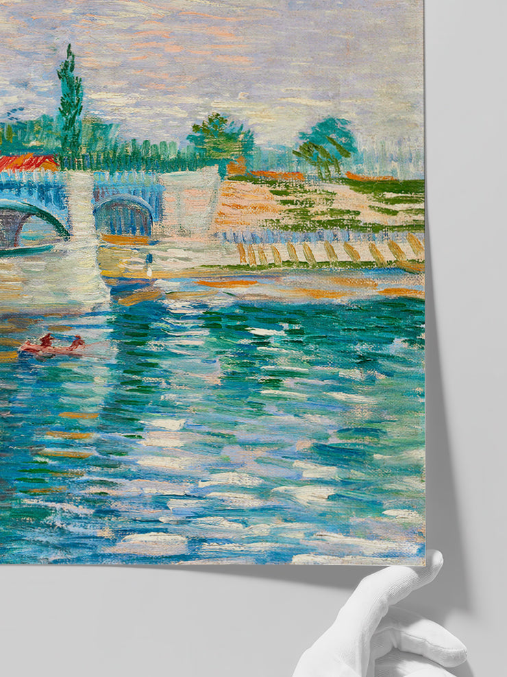 Van Gogh The Bridge At Courbevoie - Art Print  Poster