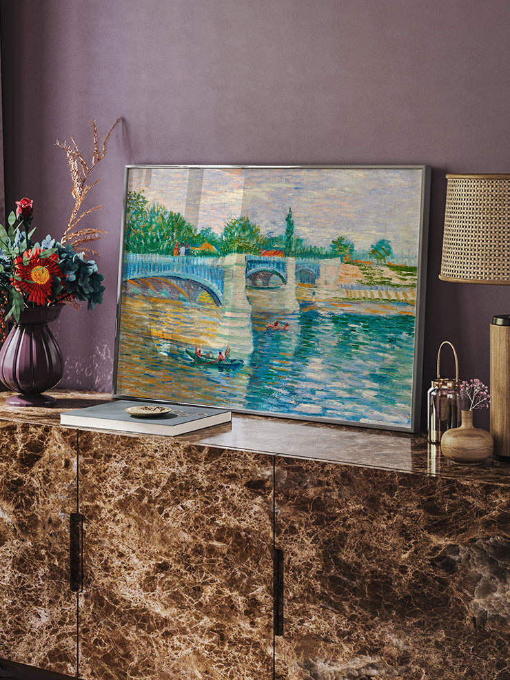 Van Gogh The Bridge At Courbevoie - Art Print  Poster