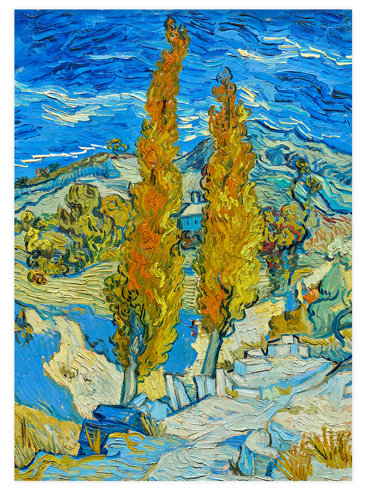 Van Gogh The Poplars at Saint-Rémy - Art Print Ürün ana görseli