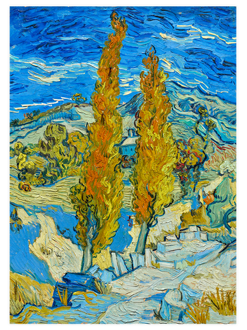 Van Gogh The Poplars at Saint-Rémy - Art Print