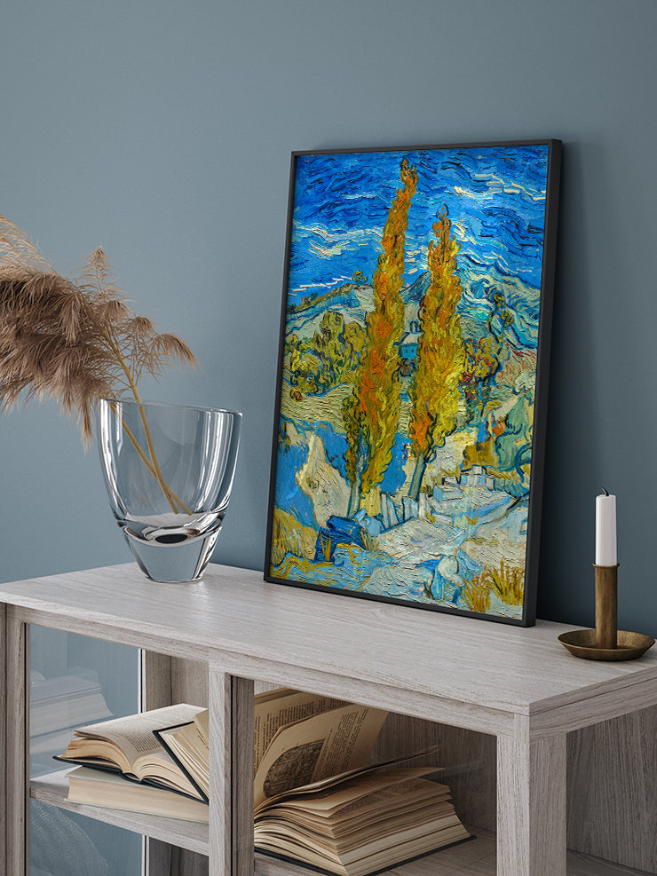 Van Gogh The Poplars at Saint-Rémy - Art Print  Poster