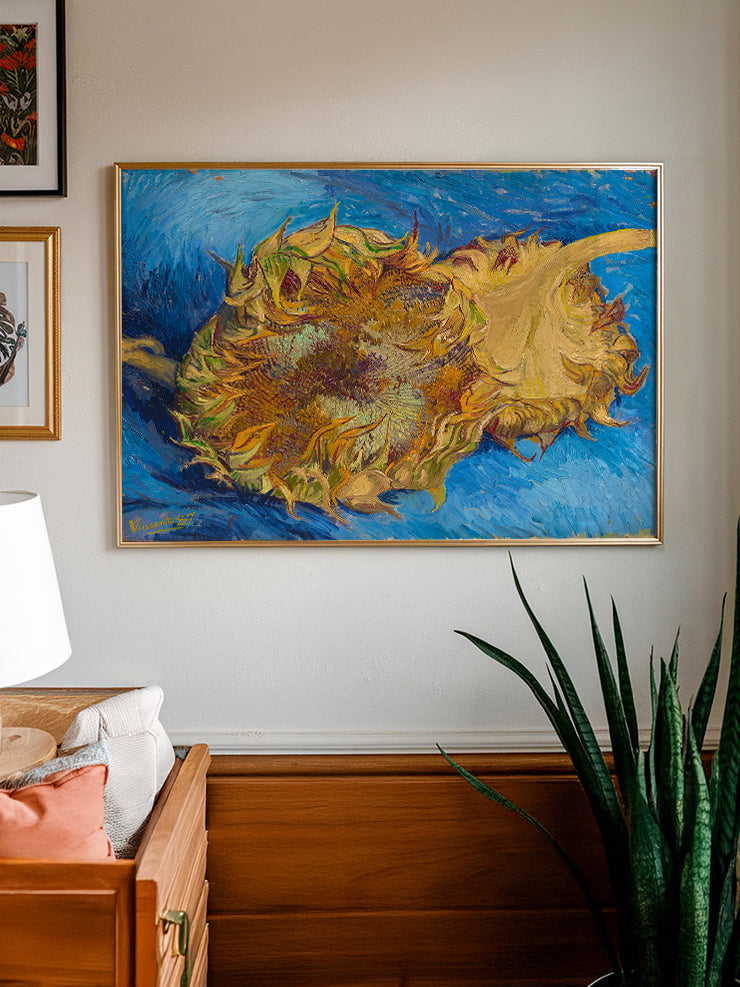 Van Gogh Two Cut Sunflowers - Art Print Ürün ikincil görseli
