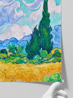 Van Gogh Wheat Field with Cypresses - Art Print