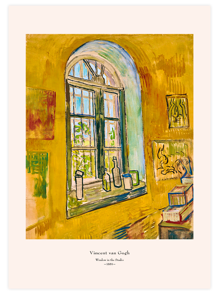 Van Gogh Window in the Studio - Art Print