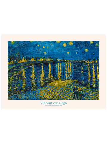 Van Gogh Starry Night Over The Rhone - Art Print