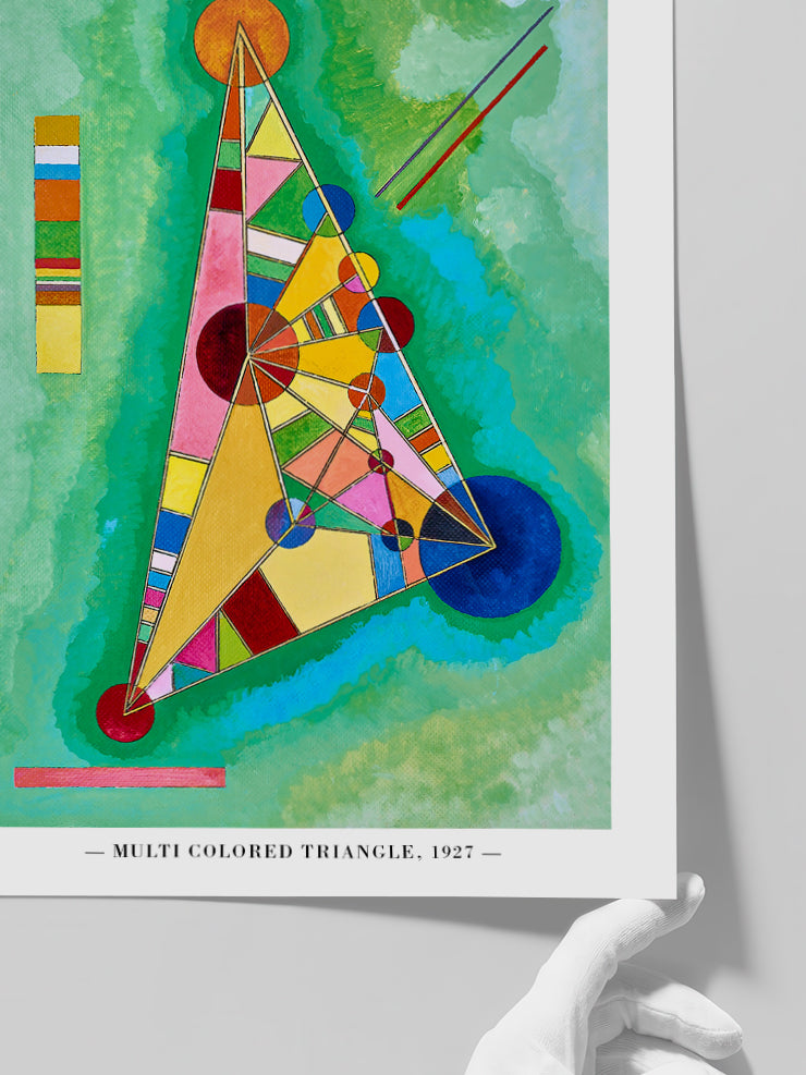 Kandinsky Variegation In The Triangle - Art Print  Poster