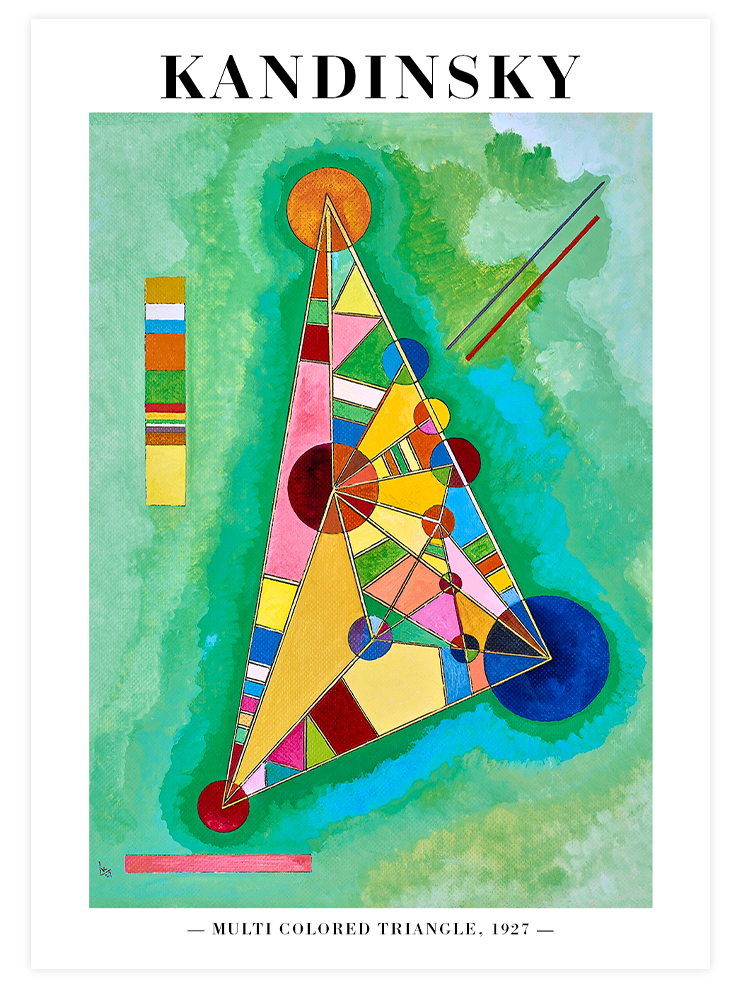 Kandinsky Variegation In The Triangle - Art Print Ürün ana görseli