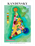 Kandinsky Variegation In The Triangle - Art Print