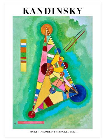 Kandinsky Variegation In The Triangle - Art Print