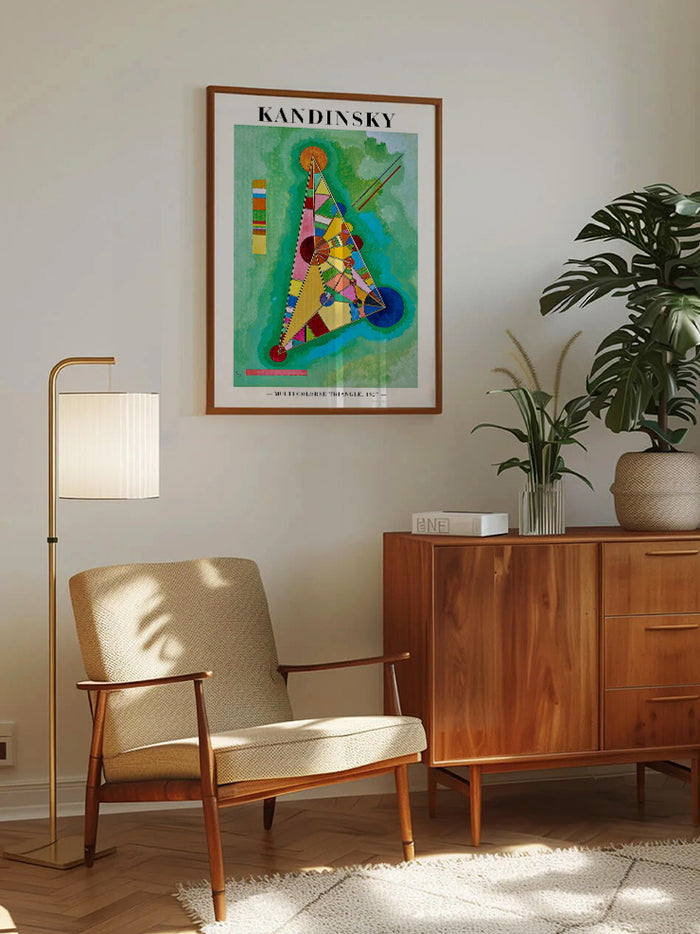 Kandinsky Variegation In The Triangle - Art Print  Poster