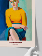 Vilhelm Lundstrom Portrait of Hanne - Art Print