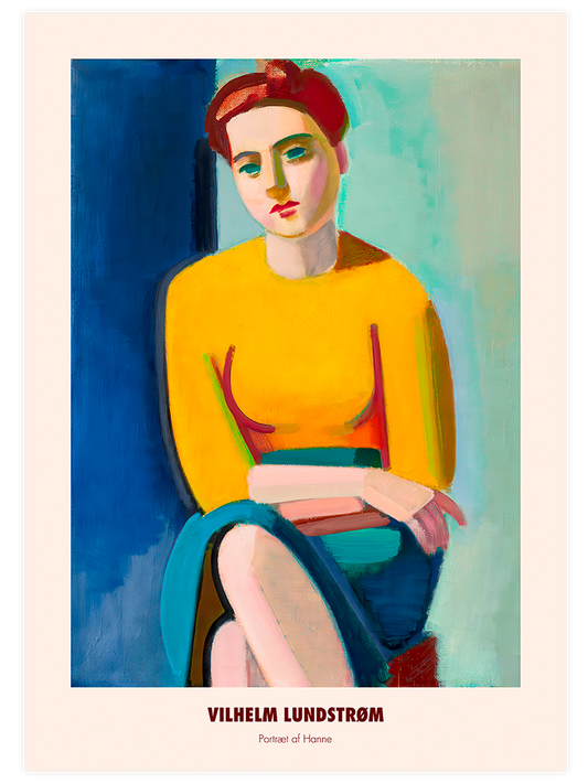Vilhelm Lundstrom Portrait of Hanne - Art Print