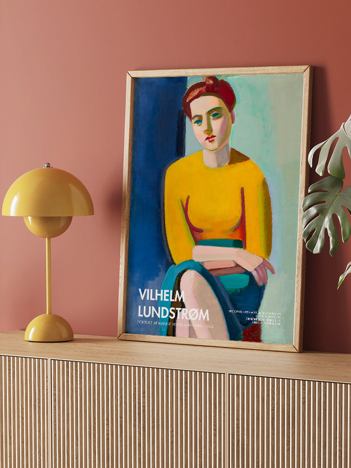 Vilhelm Lundstrom Portrait of Hanne Afiş - Art Print  Poster