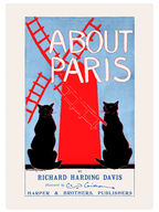 Vintage About Paris - Art Print