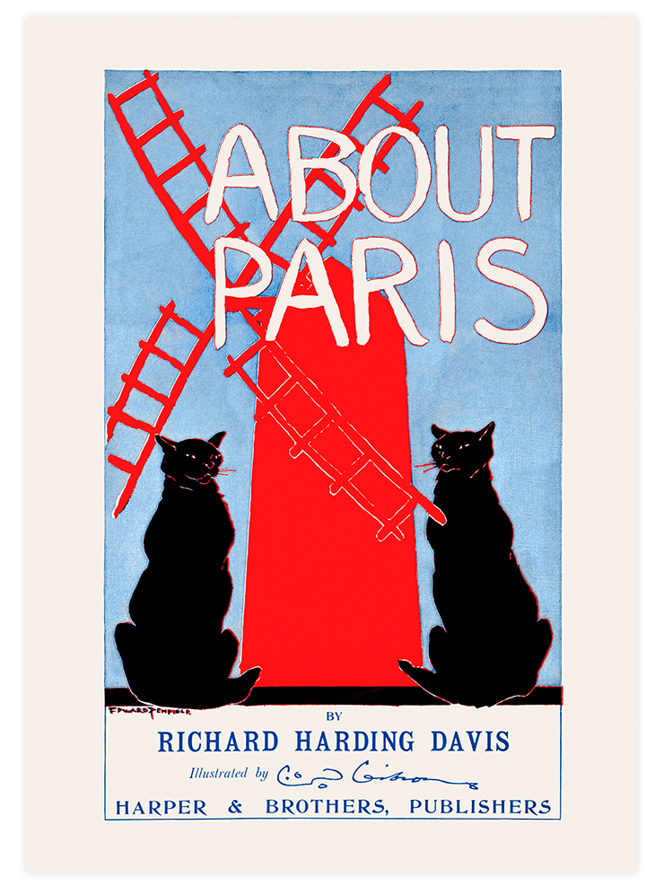 Vintage About Paris - Art Print
