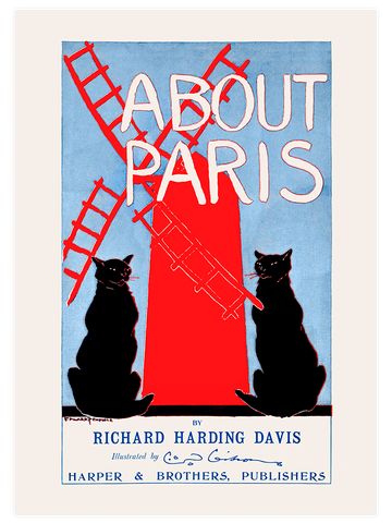 Vintage About Paris - Art Print