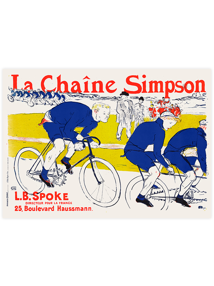 Vintage La Chaine Simpson - Art Print Ürün ana görseli