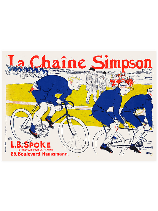 Vintage La Chaine Simpson Poster - Giclée Baskı