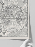 Vintage Dünya Haritası - Art Print