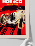 Vintage Grand Prix Monaco 1930 - Art Print