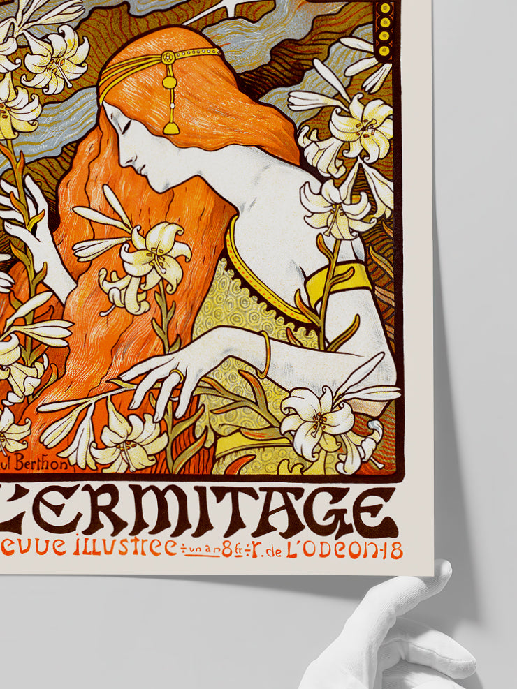 Vintage L'Ermitage Revue - Art Print