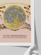 Vintage Ay Haritası - Art Print