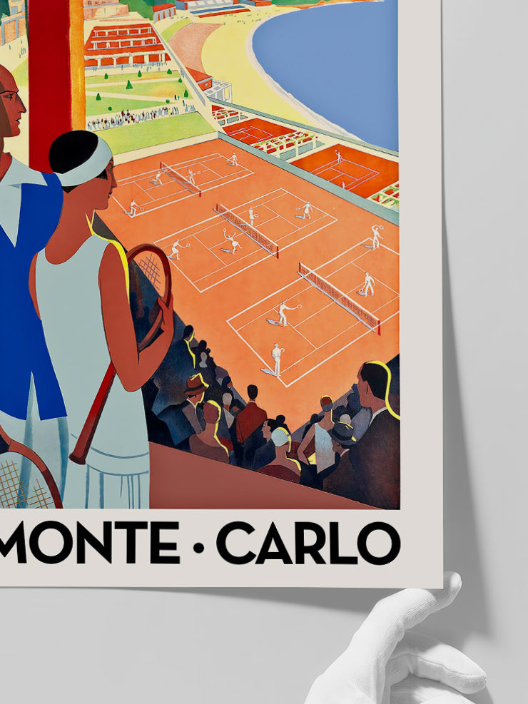 Vintage Monte Carlo - Art Print  Poster