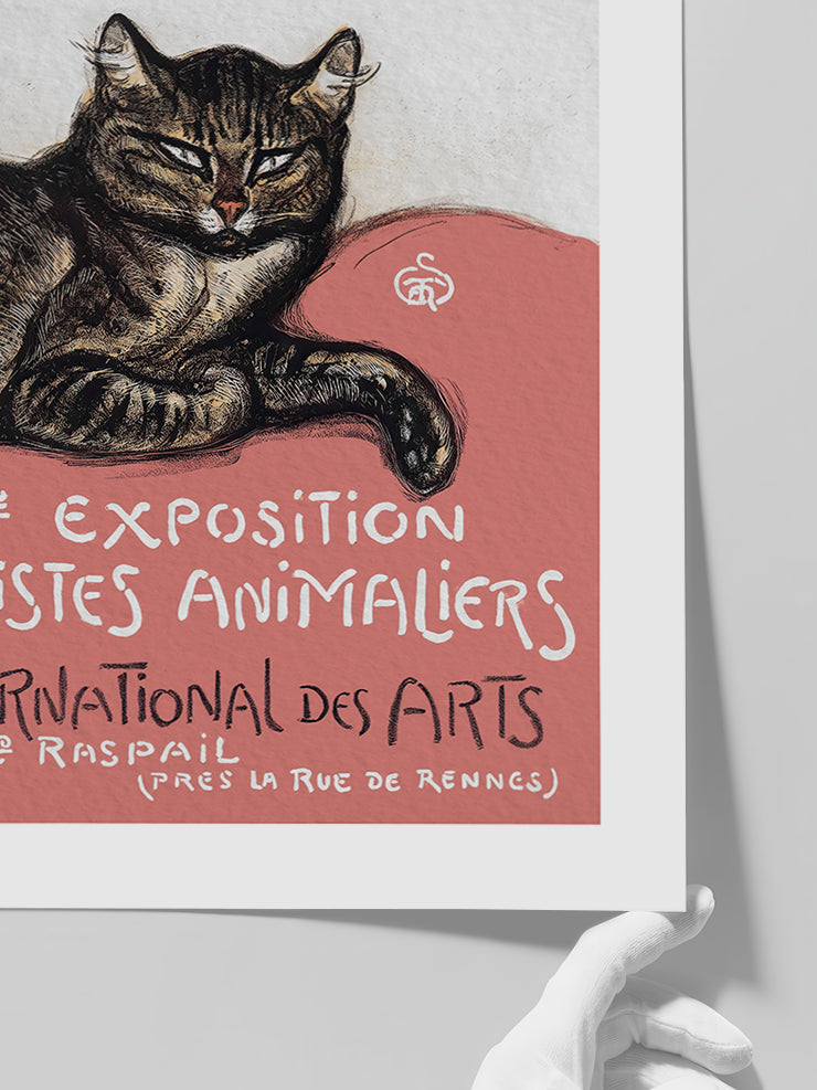 Vintage Kedi Afiş - Art Print