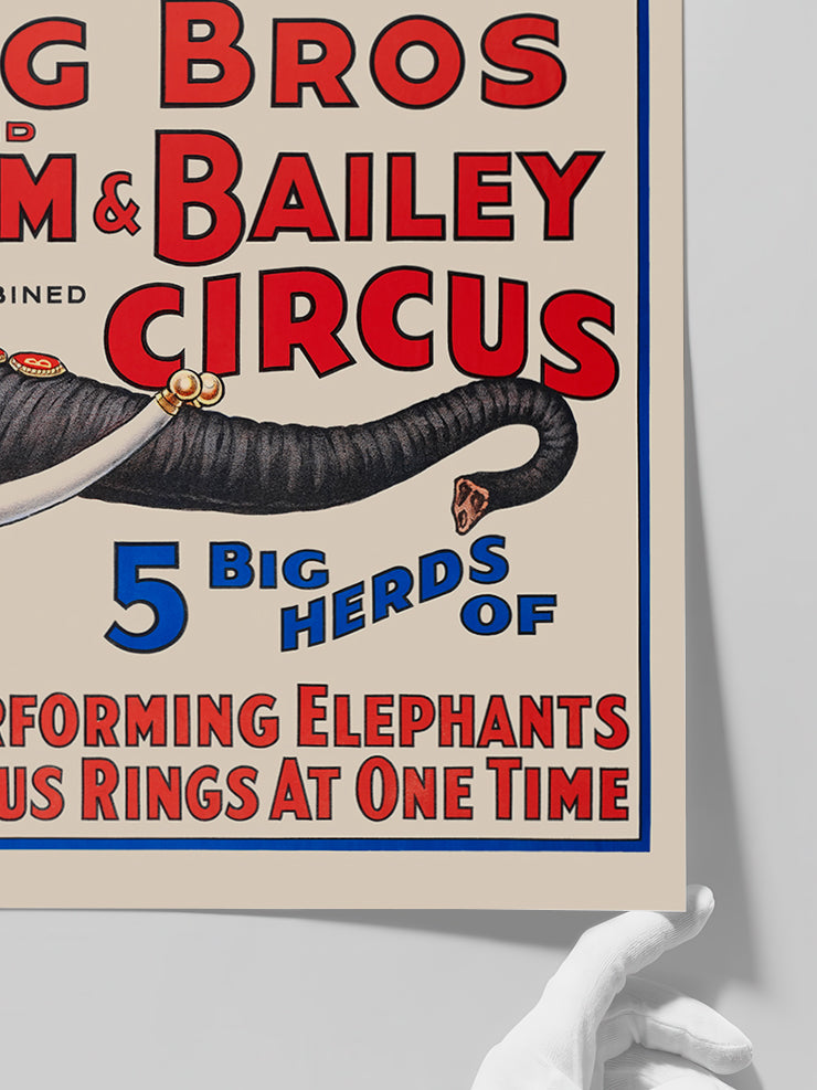 Vintage Bailey Circus - Art Print  Poster