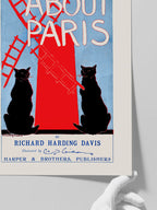 Vintage About Paris - Art Print
