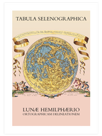 Vintage Ay Haritası - Art Print