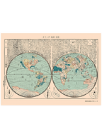 Japanese Woodblock Map - Art Print