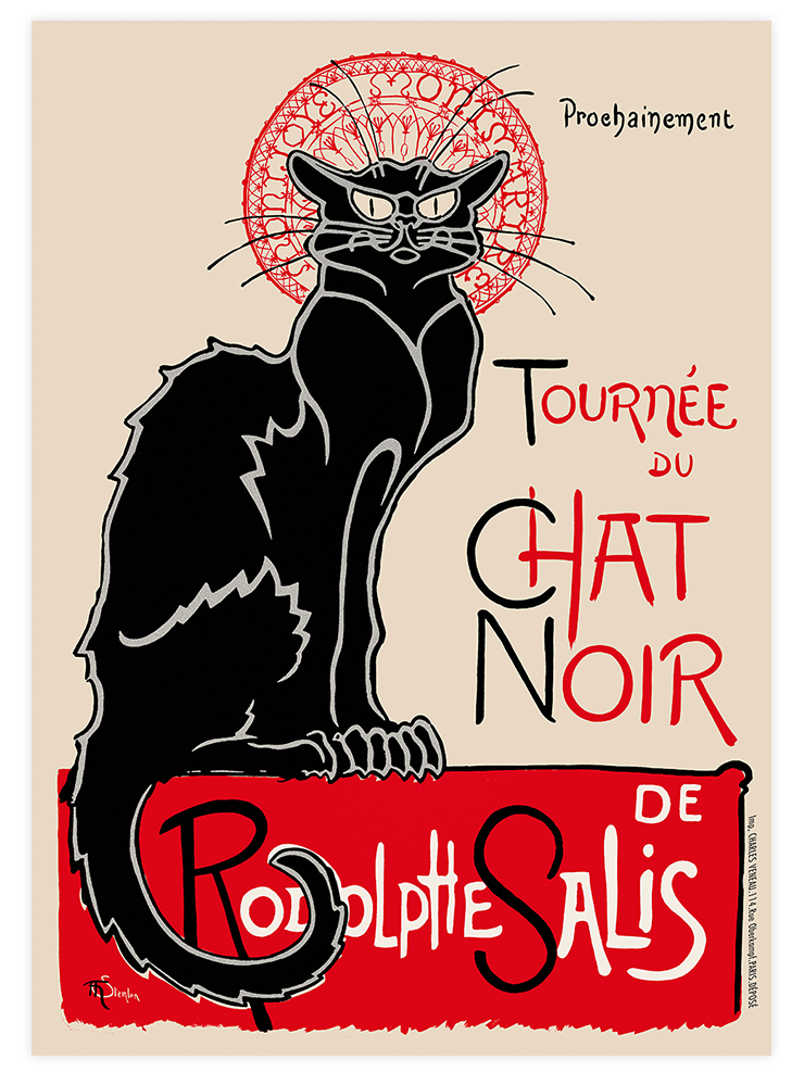 Vintage Le Chat Noir - Art Print Ürün ana görseli