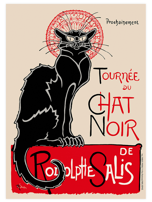 Vintage Le Chat Noir Poster - Giclée Baskı