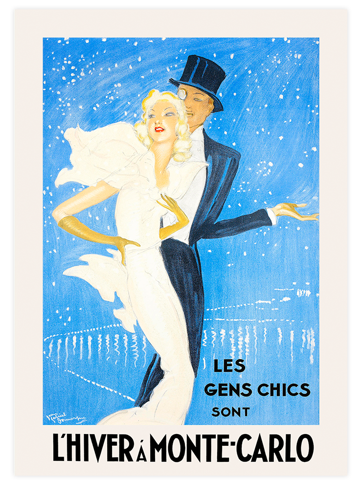 Vintage Les Gens Chics - Art Print Ürün ana görseli