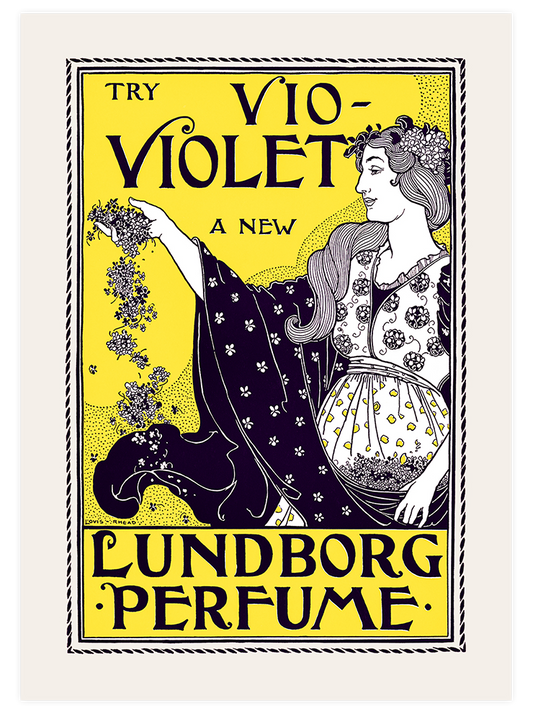 Vintage Vio Violet Poster - Giclée Baskı
