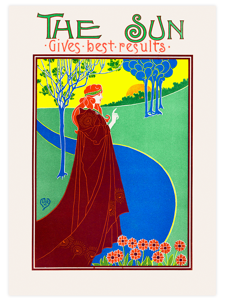 Vintage The Sun - Art Print